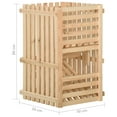 thumbnail image 3 of vidaXL Storage Container Storage Bin Box Stackable Container Solid Wood Pine, 3 of 18