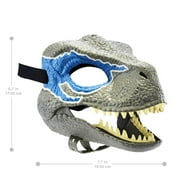 Jurassic World Velociraptor Blue Dinosaur Mask with Realistic Details