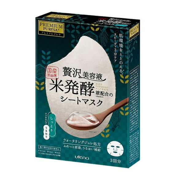 Utena - Premium Puresa Rice Ferment Filtrate Mask Rich (3pcs)