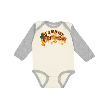 

Inktastic 1st Oktoberfest Fall German Celebration Gift Baby Boy or Baby Girl Long Sleeve Bodysuit