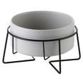 thumbnail image 1 of Laklulu Cuencos elevados para gatos de interior – Cuenco de comida y soporte para gatos y perros con soporte de alambre de metal elevado, 1 of 5