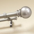 thumbnail image 3 of Lumino 1" and 5/8" Nickel Classic Ball Adjustable Double Curtain Rod Set, 42"-120", 3 of 5