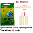 thumbnail image 3 of 150Pcs Fishing Glow Sticks for Bobbers Fishing Bobber Light Bobber Glow Stick Fishing Rod Bell Alarm Lights Bobber Glow Sticks Mini Glow Sticks for Fishing Bulk Kit, 3 of 10