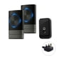 thumbnail image 1 of Timbre de puerta inalámbrico Impermeable Pared Loud Chime LED Flash Timbre de casa de larga distancia Enchufe de Reino Unido 1 + 2 Scienceny EL0691-06B, 1 of 2