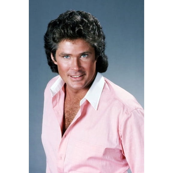 David Hasselhoff Knight Rider In Pink Shirt Studio Shoot 24x36 Poster
