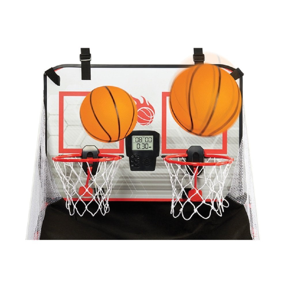 The Black Series Electronic Over The Door Basketball Hoops Game 