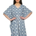 thumbnail image 4 of Moomaya Ladies Plus Size Kaftan Summer Wear Beach Coverup Kimono Caftan Dress - 2XL-3XL, 4 of 6