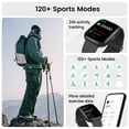 thumbnail image 5 of Smart Watch Fits for Android and IPhone, Smartwatch for Women Men with Alexa Built-in, 1.83" HD Touchscreen Fitness Tracker 120 Plus Sports Mode, Smart Watch with Bluetooth Call, IP68, for Gift Black, 5 of 7