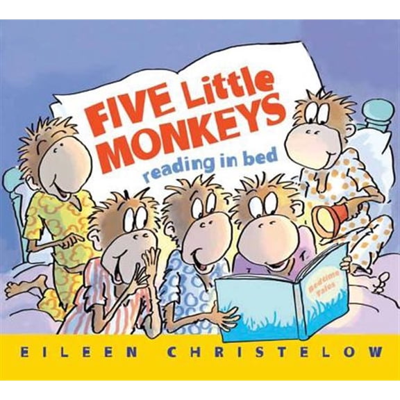 Pre-Owned Five Little Monkeys Reading in Bed (Board book) 0544173309 9780544173309