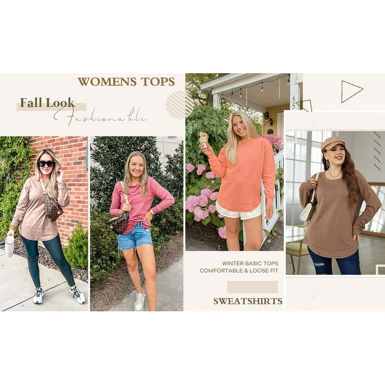 Fantaslook Sweatshirts for Women Crewneck Casual Long Sleeve Fantaslook Sweatshirts for Women Crewneck Casual Long Sleeve