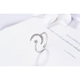 thumbnail image 5 of Anillo de plata de ley S925 con luna creciente y estrella, anillo abierto de ópalo sintético, anillo ajustable, regalo para mujer-- Sincero Electrónica, 5 of 5