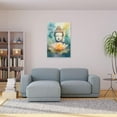 thumbnail image 4 of Buddha Statue Lotus Flower Canvas Wall Art Blooming Lotus Flower Buddha Canvas Painting Wall Art Poster for Bedroom Living Room Decor(Buddha-5 12 * 18inch), 4 of 6