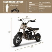 Oryxearth OGM37 Max 4-Stroke Mini Bike, 37.7CC Handmade Gas Power Off Road Trail, up to 16 mph, Retro