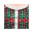 thumbnail image 6 of Girls Dress Red Green Plaid Checks Snowflake Pearl Tutu Christmas Holiday 7 Years, 6 of 6