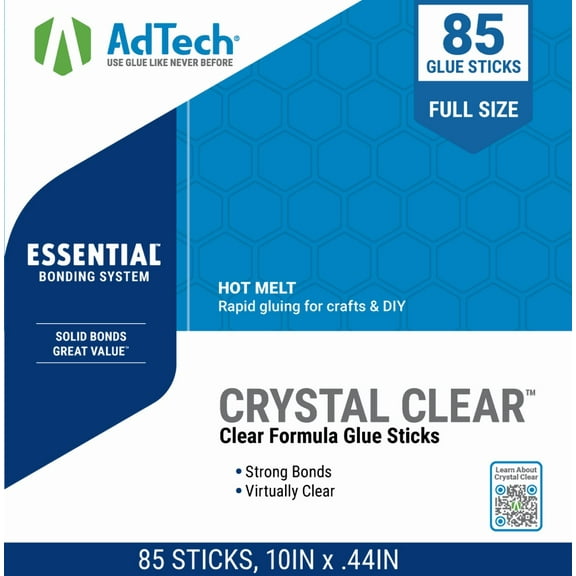 AdTech 10" Full Size Multi-Temp Hot Glue Sticks, 85 Sticks