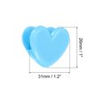 thumbnail image 2 of Uxcell Paper and Bag Clips,20Pack Heart Shape Clamps Snacks Bag Clips,Blue, 2 of 5