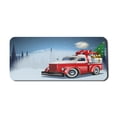 thumbnail image 1 of Christmas Computer Mouse Pad, Red and White American Truck in December Winter Night Moon and Stars Tree, Rectangle Non-Slip Rubber Mousepad X-Large, 35" x 15", Blue Red White, by Ambesonne, 1 of 2