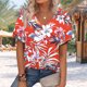 thumbnail image 2 of Camisetas Casuales de Manga Corta Plisada de la Moda de las Mujeres, Camiseta Cómoda de Poliéster para las Mujeres, Blusa de Primavera de Verano Lavado a Mano, 2 of 7