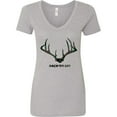 thumbnail image 3 of Inktastic Rack 'em Up in Camo Women's V-Neck T-Shirt, 3 of 5