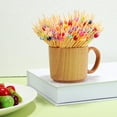 thumbnail image 3 of 200Pcs Bamboo Appetizer Forks for Food and Drinks Non-deformable and Disposable, 3 of 8
