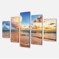thumbnail image 2 of Beautiful Cloudscape over Beach - Large Beach Canvas Wall Art, 2 of 3