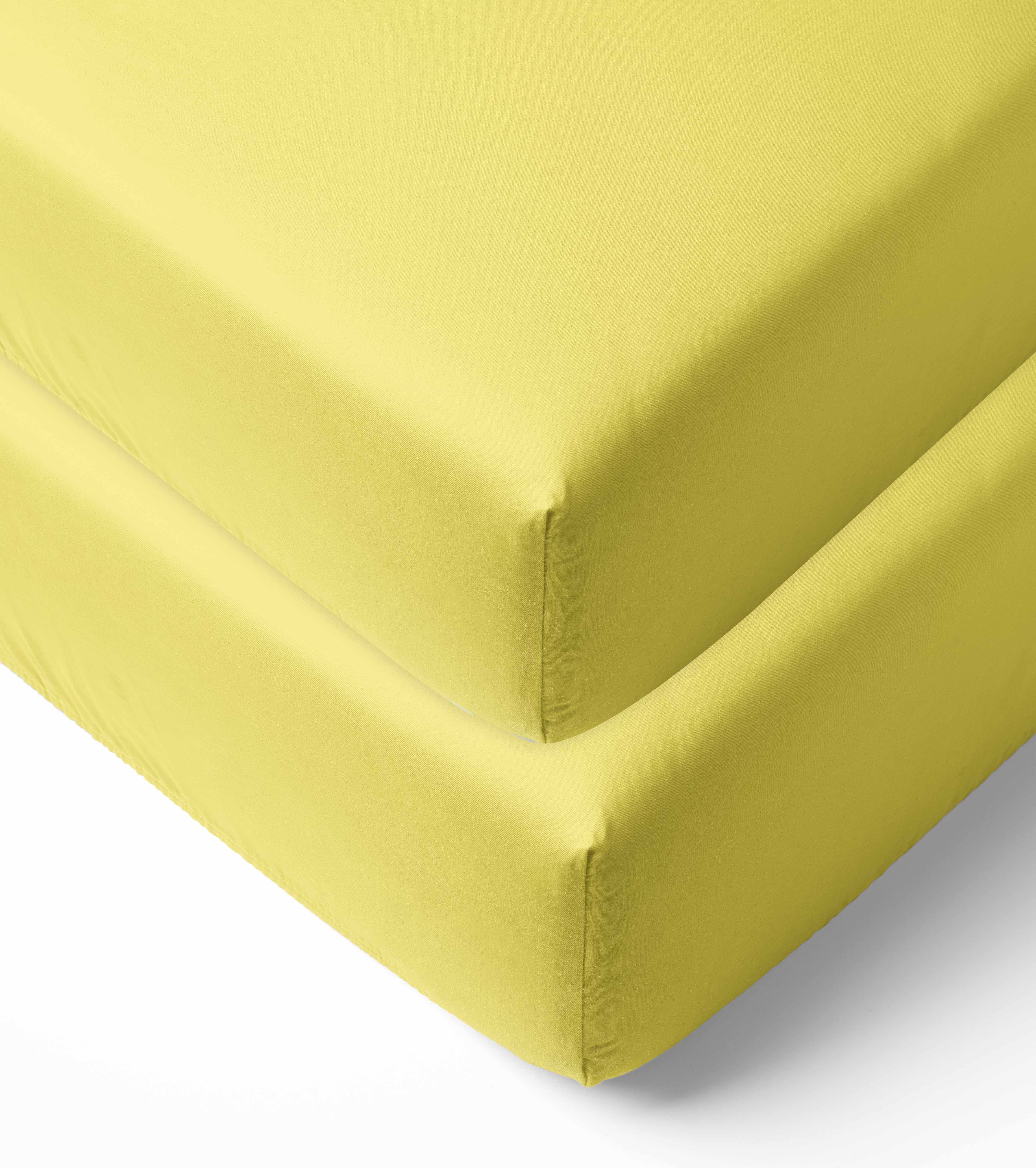 Bacati Solid Fitted Crib/Toddler Bed Sheets 100 Cotton Percale