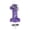 B, variant on Birthday Number Candles,Purple Crown Birthday Candles for Cake,Glitter Number 5 Candle Cake Topper with Sequins for Anniversary Celebrations Supplies