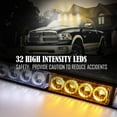 thumbnail image 2 of LE-JX 35" White&Amber Hazard Emergency Warning Traffic Advisor Strobe Light Bar Flashing Safety Hard-wired, 2 of 9