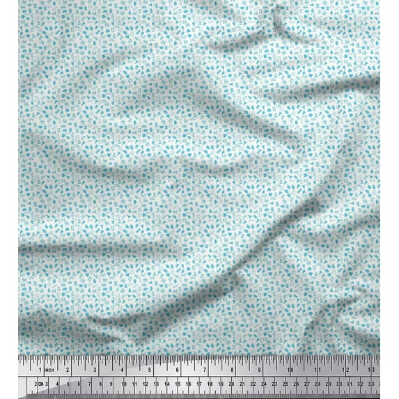 Soimoi Japan Crepe Satin Fabric Ambulance,Doctor Equipments & Heart Shirting Print Fabric by Yard 42 Inch Wide