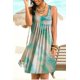 thumbnail image 2 of Vestido corto con estampado de teñido anudado, sin mangas, vestido plisado, azul, 5XL Methold AP002087-08, 2 of 7