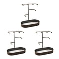 thumbnail image 2 of Dalazy Jewelry Organizer Stand Tray Display Rack Rings for Black Marbling 20 x 10 x 21cm 3Set, 2 of 6