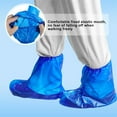 thumbnail image 6 of 10 Pairs Disposable Boot Covers,Blue Plastic Waterproof Shoe Covers,Elastic Band Shoe Protectors,Non-Slip Outdoor Rain Shoe Covers,for Women and Men By Scheam, 6 of 7