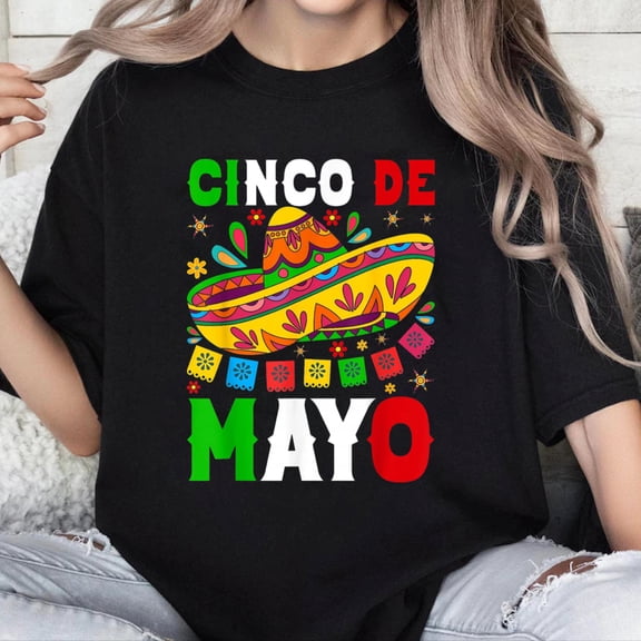 100% Cotton Unisex Cinco De Mayo Lets Fiesta Squad 5 De Mayo Mexican Men Women T-Shirt