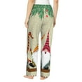 thumbnail image 3 of Bingfone Pajamas For Women,Christmas Card With Gnomes Pajama Pants With Pockets-Large, 3 of 9