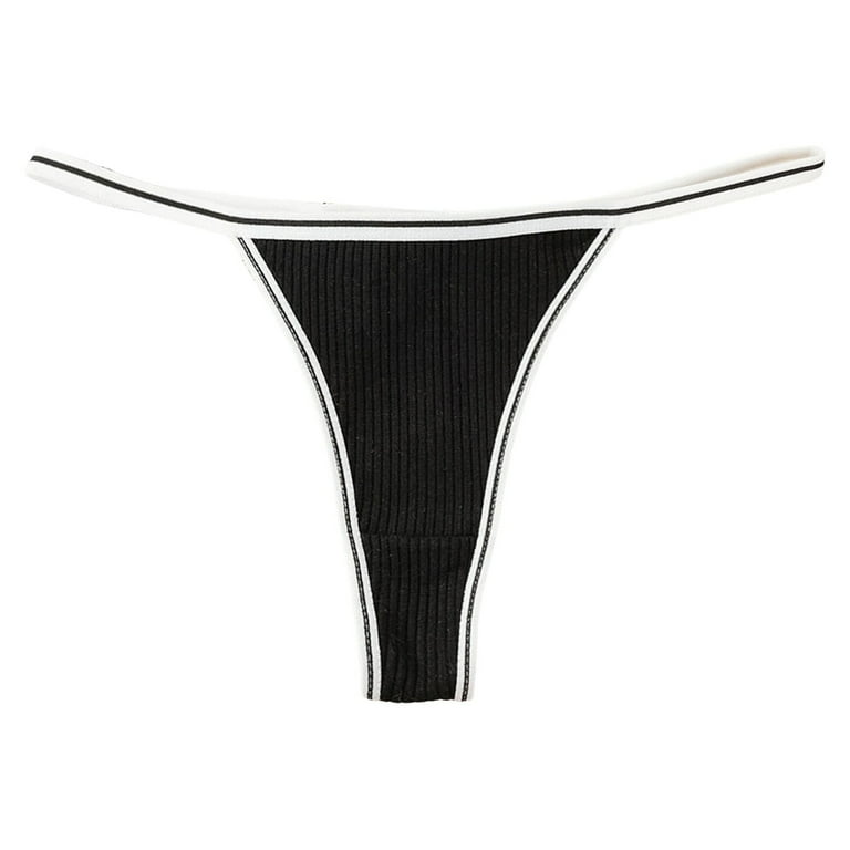 Calzones Para Mujer Moisture Wicking Underwear for Women Cotton Underwear for Women Tangas Para Mujer Sexy De Hilo Dental De Algodon Womens UnderwearPanties sexy cotton non marking thong sportsBlackS ...