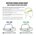 thumbnail image 2 of WESTEND Unisex Short Brim Fedora - Hats for Men & Women + Panama Hats & Straw Hats, 2 of 7