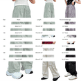 thumbnail image 3 of CPNG Girls Casual Baggy Cargo Pants Summer Multi-Pocket Straight Wide Leg Pants Loose Elastic Waist Fashion Cargo Trousers(Beige,4-5 Years), 3 of 6