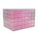 thumbnail image 1 of Caja de almacenamiento de joyas de acrílico, organizador de joyas, cajón transparente vacío, 120 Rosa, 1 of 9