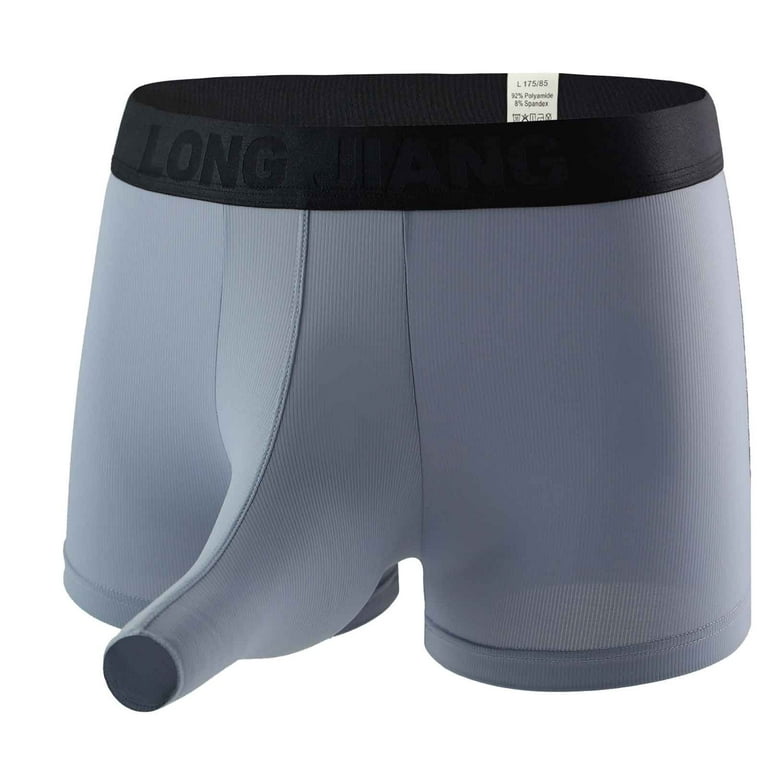 LongJiang, Underwear & Socks, Grey And White Skimpy Briefs Size Large
