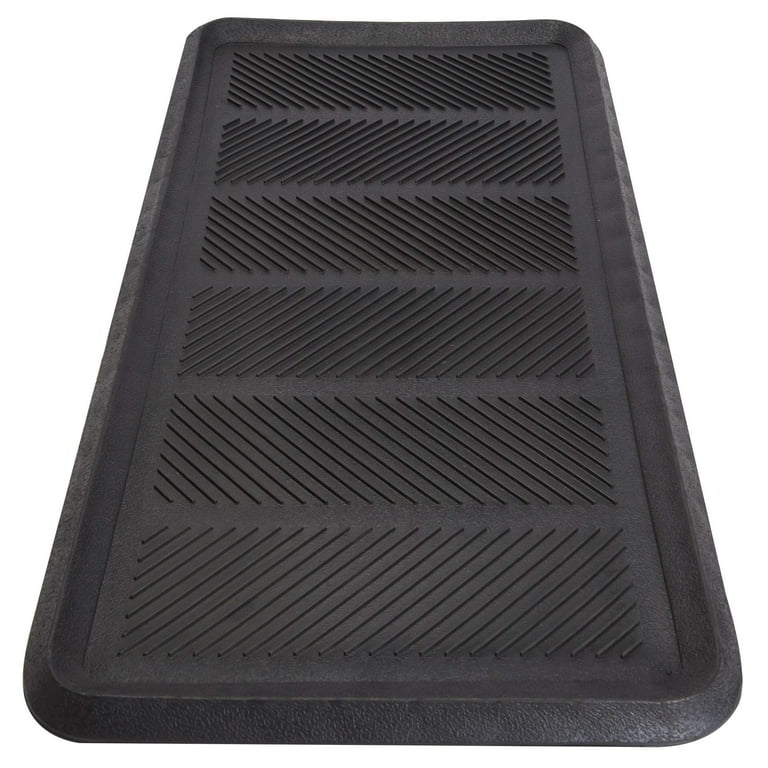 Envelor Rubber Boot Tray for Entryway Indoor Shoe Trays for Mudroom Wet Shoe  Mat Tray Multiuse Rubber Water Tray Mud Mat Winter Boot Mat Large Utility  Tray, Chevron, 32 x 16 Inch