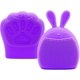 thumbnail image 1 of Cepillo de baño de silicona con forma de conejo, herramienta manual de masaje y limpieza facial (rosa), 2 unidades, 1 of 5