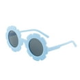 thumbnail image 1 of Children's Flower Sunglasses, Round Frame Cute Floral Design, 7 Colors Acrylic+PC Material, UV Protection, Suitable for Outdoor Beach Party Photo, 1 of 4