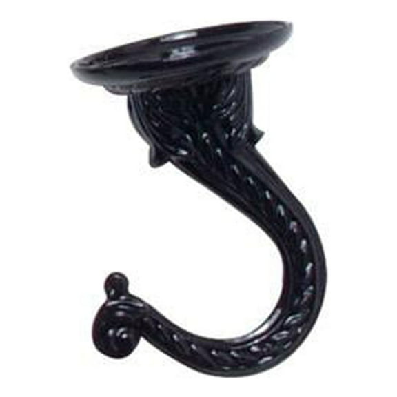 Green Thumb 86121GT Ceiling Plant Hook, Black, Jumbo - Quantity 6