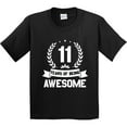 thumbnail image 3 of Inktastic 11 Years of Being Awesome White Birthday Youth T-Shirt, 3 of 5