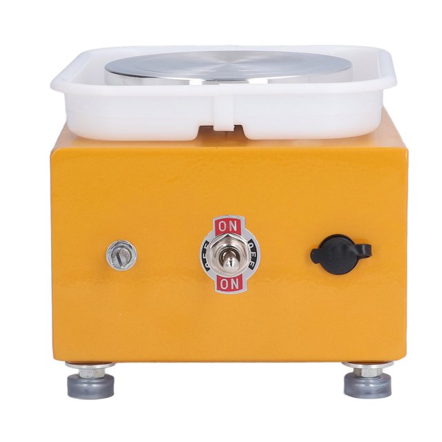 Pottery Wheel, Pottery Forming Machine With 8 Pottery Shaping Tools Detachable Basin, 10cm Mini Clay Making Pottery Machine Electric Pottery Wheel Ceramic DIY Craft For Kids