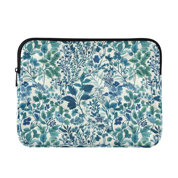 FORMRS 13"-13.3" Laptop Sleeve Protective Case Soft Carrying Quilted Computer Bag Cover, Beautiful Leaves Pattern