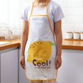 thumbnail image 2 of Encantador Delantal Con Estampado De Frutas: Ajustable, Duradero, Con Múltiples Patrones, Ideal Para Uso En El Hogar Y La Cocina(limón), 2 of 2