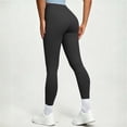 thumbnail image 7 of Cmtiyu Leggings for Women Soft Elastic Waist Solid Color Casual Yoga Pants Fashion Slim Fit Workout Leggings S-3XL, 7 of 7