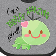 thumbnail image 4 of Inktastic Im a Turtle-ly Amazing Girl Cute Turtle Girls Baby Bib, 4 of 4