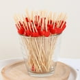 thumbnail image 2 of 100PCS Heart Shaped Appetizer Toothpicks 4.7" Long Cute Bamboo Toothpicks for Cocktail Wedding Valentine's Day Party Food Fruit Drink Decorative Toothpicks, 2 of 8